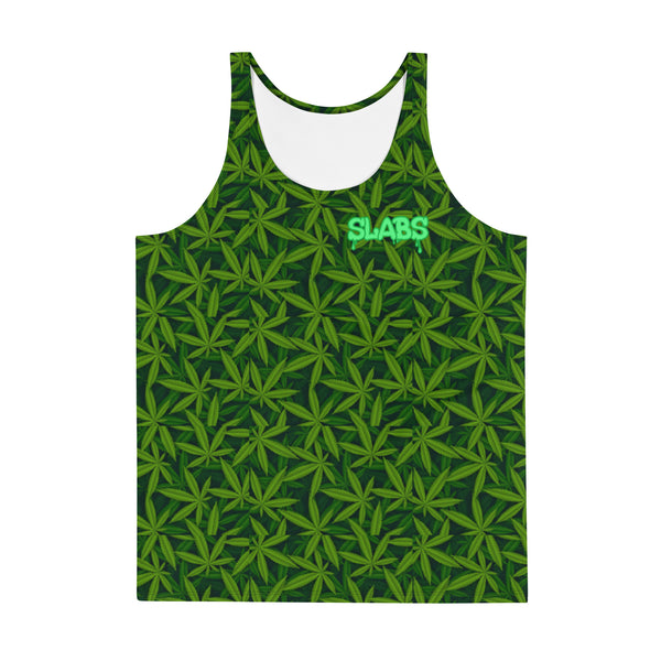 Slabs - Leaf Print Tank Top